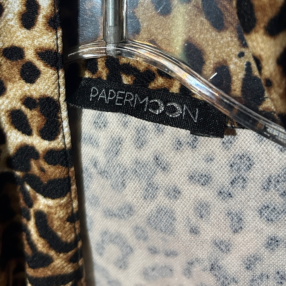 Papermoon Leopard Print Bolero Jacket Pinup Retro - Picture 5 of 5